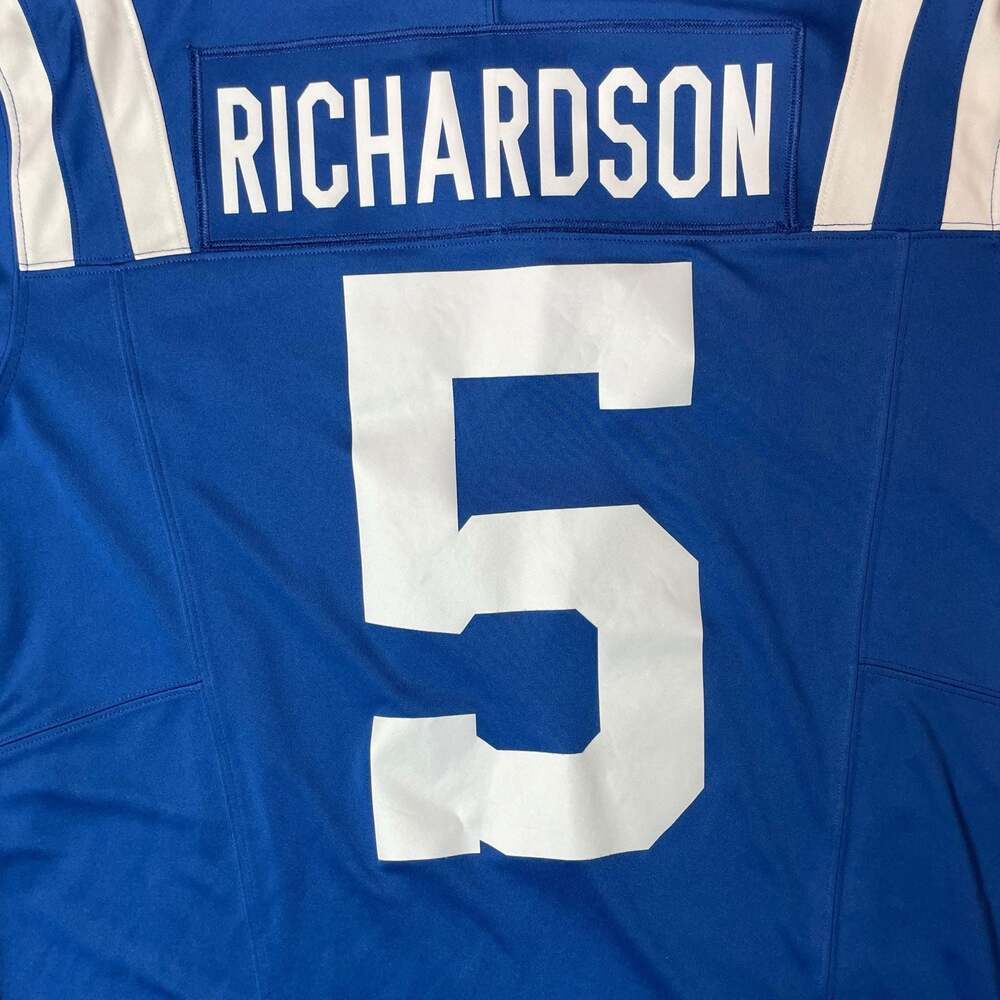 Nike Colts Richardson #5 Jersey Mens Large Blue NFL Dri-Fit - Picture 8 of 9
